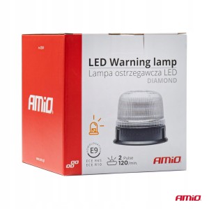 Lampa ostrzegawcza błyskowa kogut 24 LED W25B 12V 24V