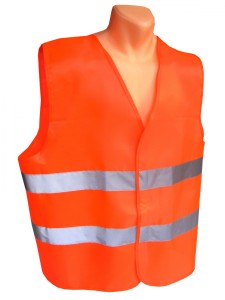 Kamizelka ostrzegawcza, odblaskowa pomarańczowa rozm. XL CE