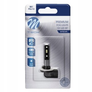 Żarówka, Retrofit M-TECH Premium H27W/2 881 PGJ13 12V zimna biel