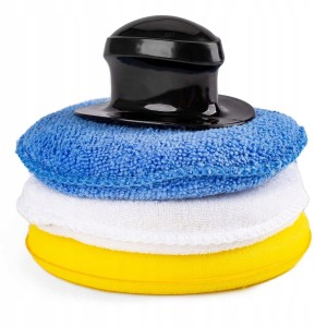 Zestaw profesjonalnych aplikatorów z mikrofibry do pielęgnacji samochodów