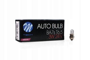 Żarówki halogenowe M-TECH T6.5 3W BA7s 24V 10 szt.