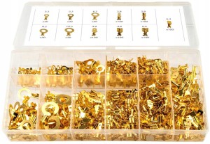 Zestaw mosiężnych konektorów samochodowych męskich, żeńskich, oczkowych 750 szt.