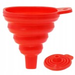 Silikonowy lejek składany do paliwa oleju płynów uniwersalny