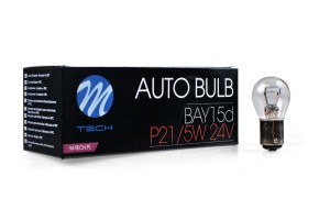 Żarówki halogenowe M-TECH P21/5W 1157 24V 21/5W BAY15d 10 szt.