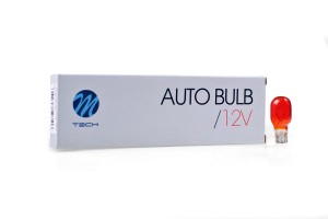 Żarówki halogenowe M-TECH WY16W T15 12V W2.1x9.5d pomarańczowe 10 szt.
