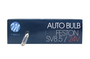 Żarówki halogenowe M-TECH C10W 24V 10W 31mm T11x31 SV8.5 Z942 10 szt.