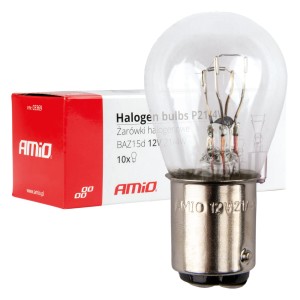 Żarówki halogenowe Amio BAZ15d P21/4W 12V 10 szt.