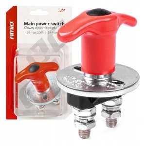 Wyłącznik, odłącznik prądu akumulatora hebel 12V 24V