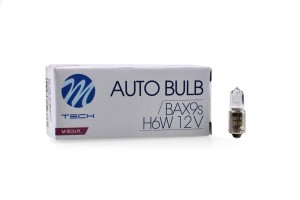Żarówka halogenowa M-TECH H6W BAX9S 12V 6W H6W biała
