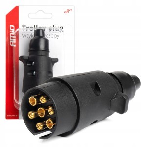 Wtyczka, wtyk przyczepy haka 7 PIN do busa, lawety, kampera
