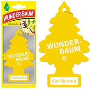 Zapach do samochodu Wunder Baum - Wanilia, odświeżacz, zawieszka, choinka