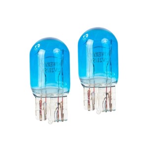Żarówki halogenowe M-Tech Powertec W21/5W T20 7443 12V 21/5W W3x16q Xenon Blue niebieskie 2 szt.