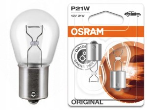 Żarówki halogenowe OSRAM Original P21W 7506 BA15s 12V 21W 2 szt.