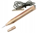 Tester, próbnik, miernik napięcia 6V 12V 24V metalowy z igłą i krokodylkiem