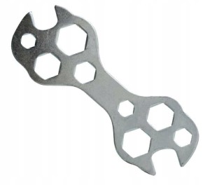 Klucz rowerowy, płaski wielofunkcyjny 10w1