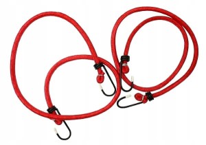 Linki elastyczne do mocowania bagażu, gumy 80cm 2 szt.