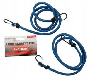 Linki elastyczne do mocowania bagażu, gumy 2x100cm