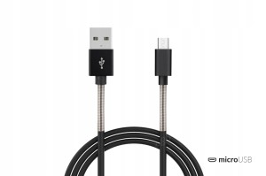 Kabel do ładowarki USB micro USB FullLINK 1m, szybkie ładowanie 2.4A