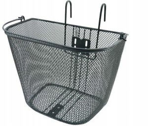 Koszyk na rower, metalowy, Kosz rowerowy przedni bagażowy na haczyki