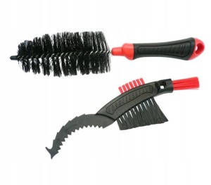 Szczotki do czyszczenia kół, łańcuchów, przerzutek - zestaw