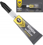 Klej błyskawiczny, szybkoschnący K2 BONDIX 3G do plastiku, drewna, gumy, skóry