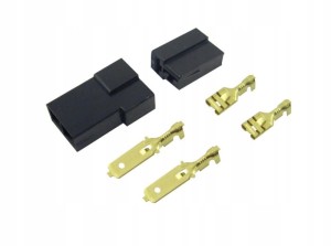 Kostka, złącze elektryczne dwukrotne 2 pin