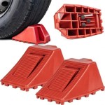 Blokada przyczepy, Kliny pod koła samochodowe z hamulcem, blokada koł 2 szt.