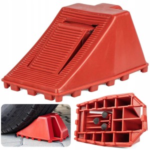 Blokada przyczepy, Klin pod koło samochodowe z hamulcem, blokada koł 1 szt.