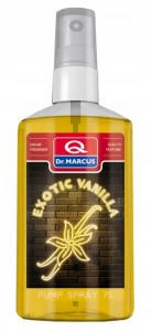 Odświeżacz w sprayu, zapach do samochodu, mieszkania Dr.Marcus PUMP SPRAY 75ML wanilia, perfum, atomizer