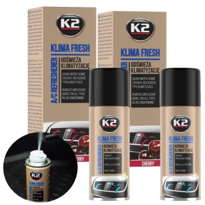Odświeżacz klimatyzacji KLIMA FRESH Wiśnia 150 ML zestaw 2 szt. środek, spray do odświeżania