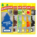 Zestaw zapachów do samochodu WUNDER-BAUM 6 zawieszek, odświeżacze, zawieszki, choinki