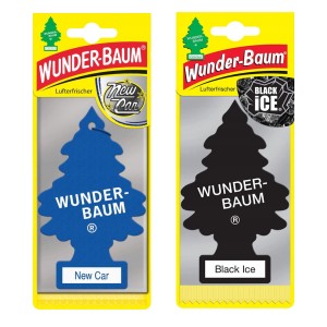 Zestaw zapachów do samochodu WUNDER-BAUM 2 zawieszki, odświeżacze, choinki