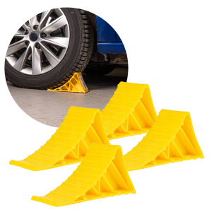 Blokada przyczepy, Kliny pod koła samochodowe, blokady kół 4 szt.