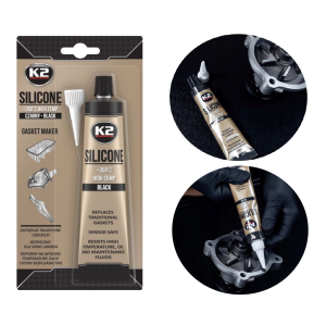 Wysokotemperaturowy silikon K2 Silikon czarny do +350°C 85g