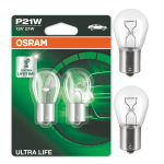 Żarówki halogenowe P21W OSRAM ULTRA LIFE 21W 12V BA15s 2 szt. LONG LIFE