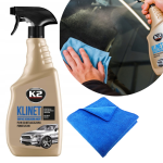 Zestaw do odtłuszczania lakieru, odtłuszczacz K2 Klinet 750ml i mikrofibra, ściereczka z mikrofibry 30 cm x 30cm