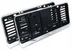 Ramki na tablice rejestracyjne, chrom małe 305x114mm USA JAPONIA 2 szt.  do tablic rejestracyjnych