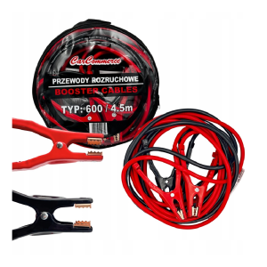 Kable, przewody rozruchowe 600A 4,5m w ETUI krokodylki zaciski rozruch