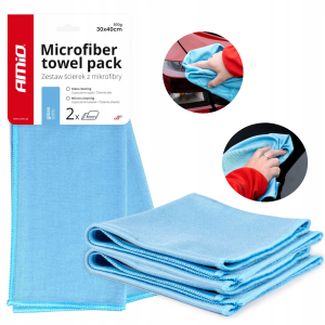 Mikrofibra bezsmugowa do mycia, czyszczenia szyb, szkła, lustra 30x40cm 2 szt.