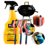 Profesjonalny zestaw do czyszczenia, mycia grilla i piekarnika środek ERLA GRILLEX  750ml + Szczotki druciane