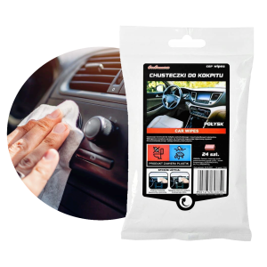 Nabłyszczające chusteczki ściereczki do kokpitu deski rozdzielczej połysk 24 szt. 