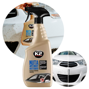 Płyn K2 NUTA ANTI-INSECT 750ml do usuwania owadów, ptasich odchodów z szyb, reflektorów, lakieru i plastiku