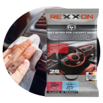 Nabłyszczające chusteczki, ściereczki do kokpitu, REXXON 25 szt.