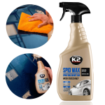 Wosk osuszający K2 Spid Wax 750ml, na mokro, na sucho, nabłyszcza, konserwuje lakier