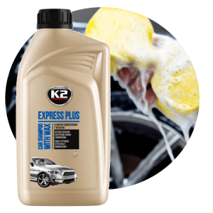K2 Express Plus 1L szampon z woskiem, koncentrat do mycia samochodu 