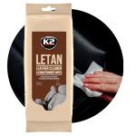 Chusteczki, ściereczki do pielęgnacji tapicerki skórzanej K2 LETAN WIPES do skóry 24 szt.