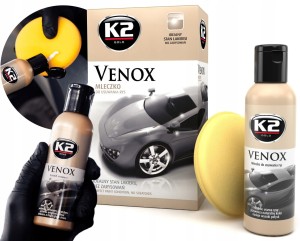 Mleczko do usuwania rys z gąbką K2 VENOX 180g do polerowania