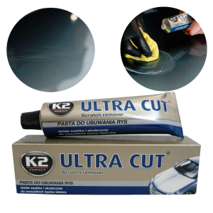 Pasta polerska do ręcznego usuwania rys lakieru K2 Ultra Cut 100g do wszystkich lakierów
