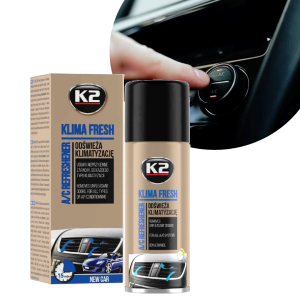 Odświeżacz klimatyzacji  K2 KLIMA FRESH NEW CAR 150ML środek, spray do odświeżania