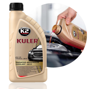 Płyn do chłodnic K2 Kuler G12 / G12+ czerwony -35°C 1L T201C